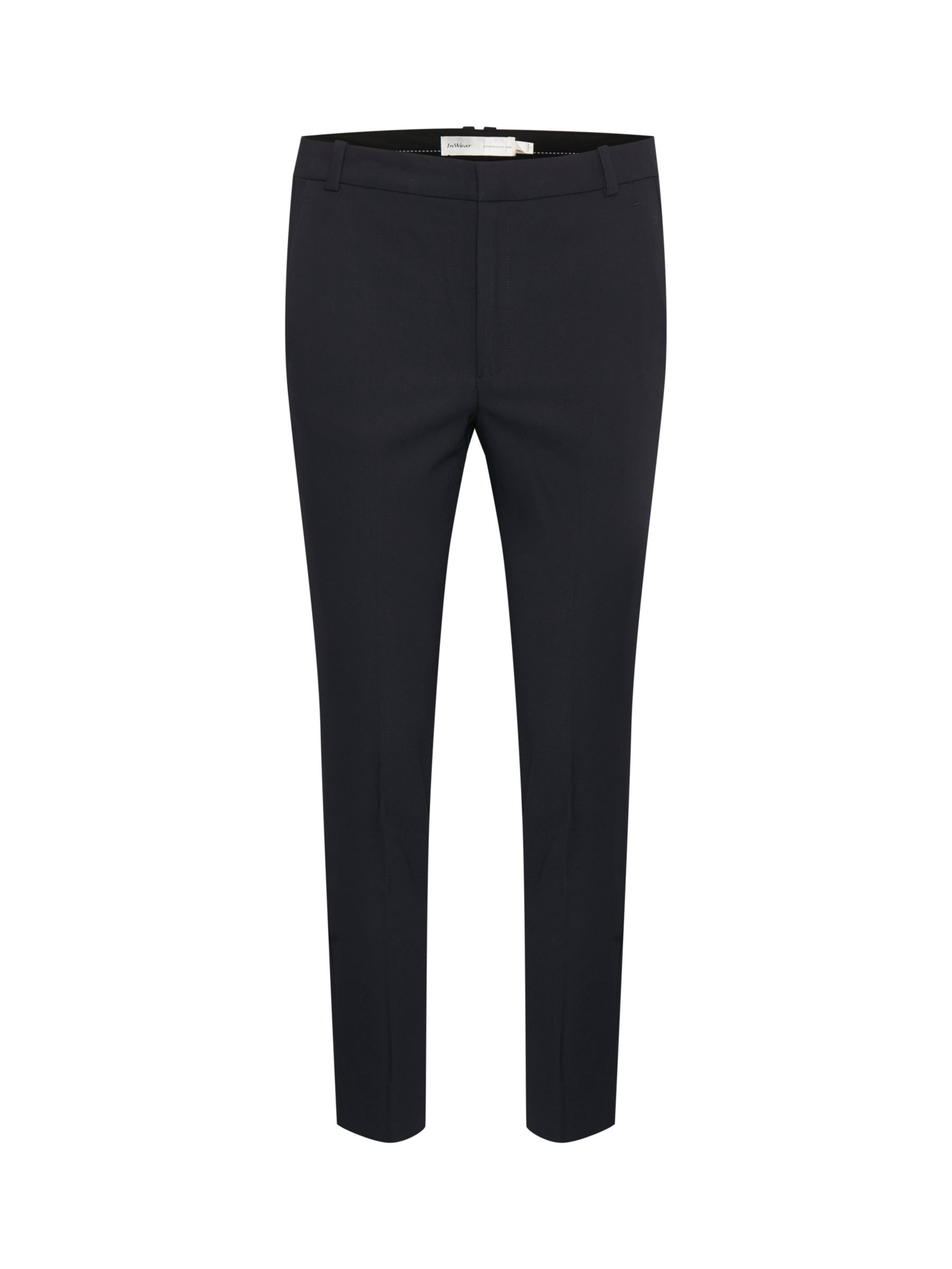 InWear Zella Cotton Blend Trousers, Marine Blue at John Lewis & Partners