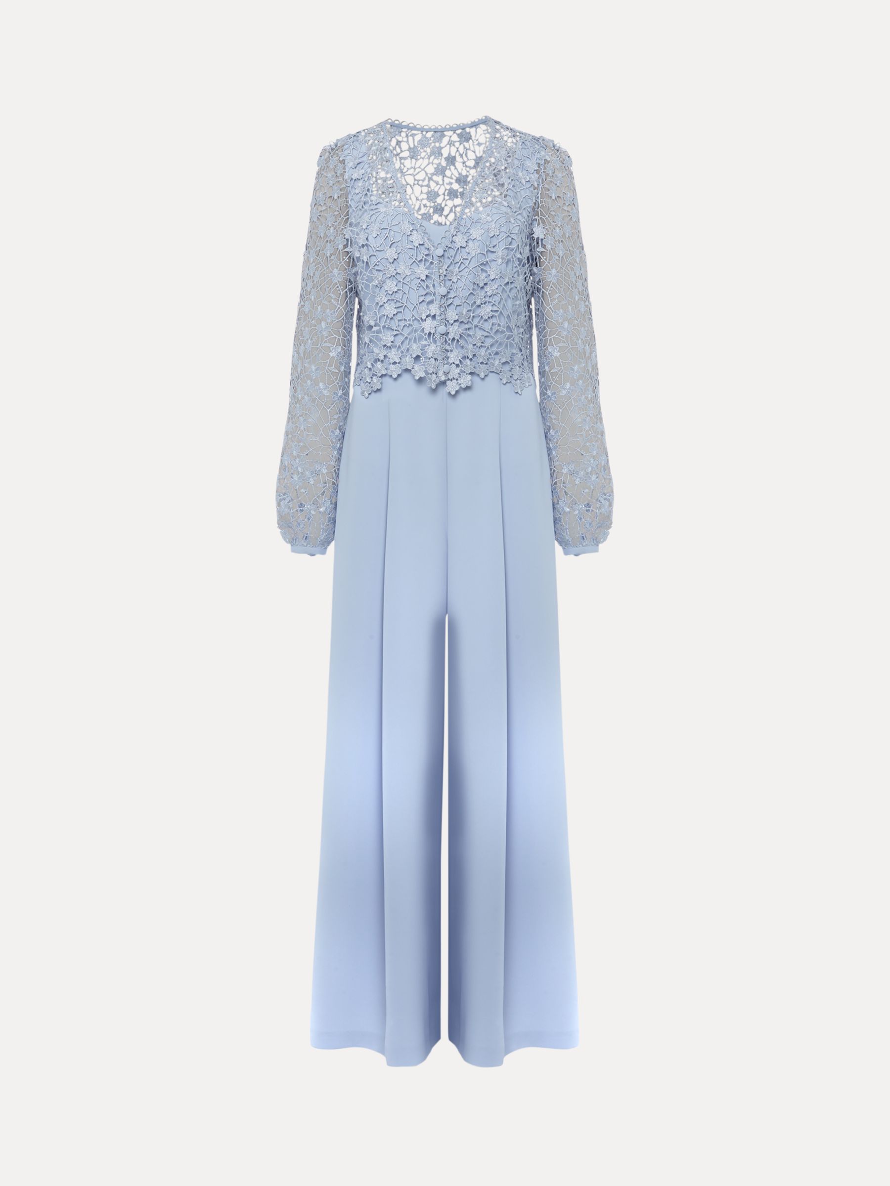 Buy Phase Eight Mariposa Lace Jumpsuit, Cornflower Online at johnlewis.com