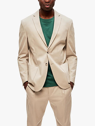 SELECTED HOMME Comfort Gibson Slim Fit Blazer, Sand