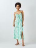 John Lewis ANYDAY Wavy Strappy Sun Dress, Teal