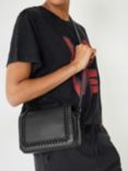 HUSH Gabriela Leather Crossbody Bag, Black