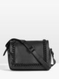 HUSH Gabriela Leather Crossbody Bag, Black