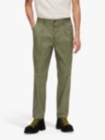 SELECTED HOMME Loik Cotton Tailored Trousers, Burnt Olive