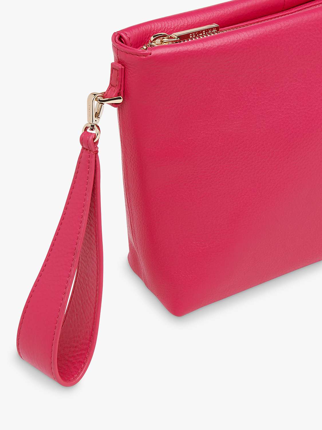Buy Whistles Avah Zip Top Leather Clutch Bag Online at johnlewis.com