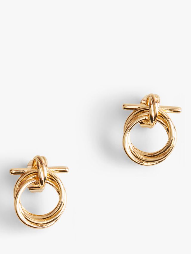 T bar store stud earrings