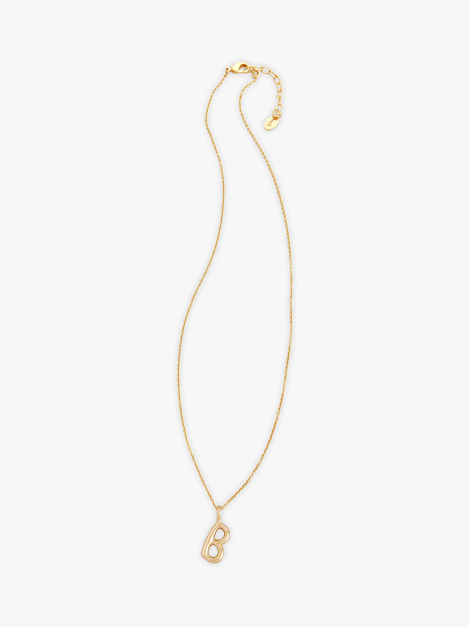 Buy HUSH Gaia Initial Pendant Necklace, Gold Online at johnlewis.com