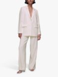 Whistles Andie Wedding Blazer, Ivory/Multi