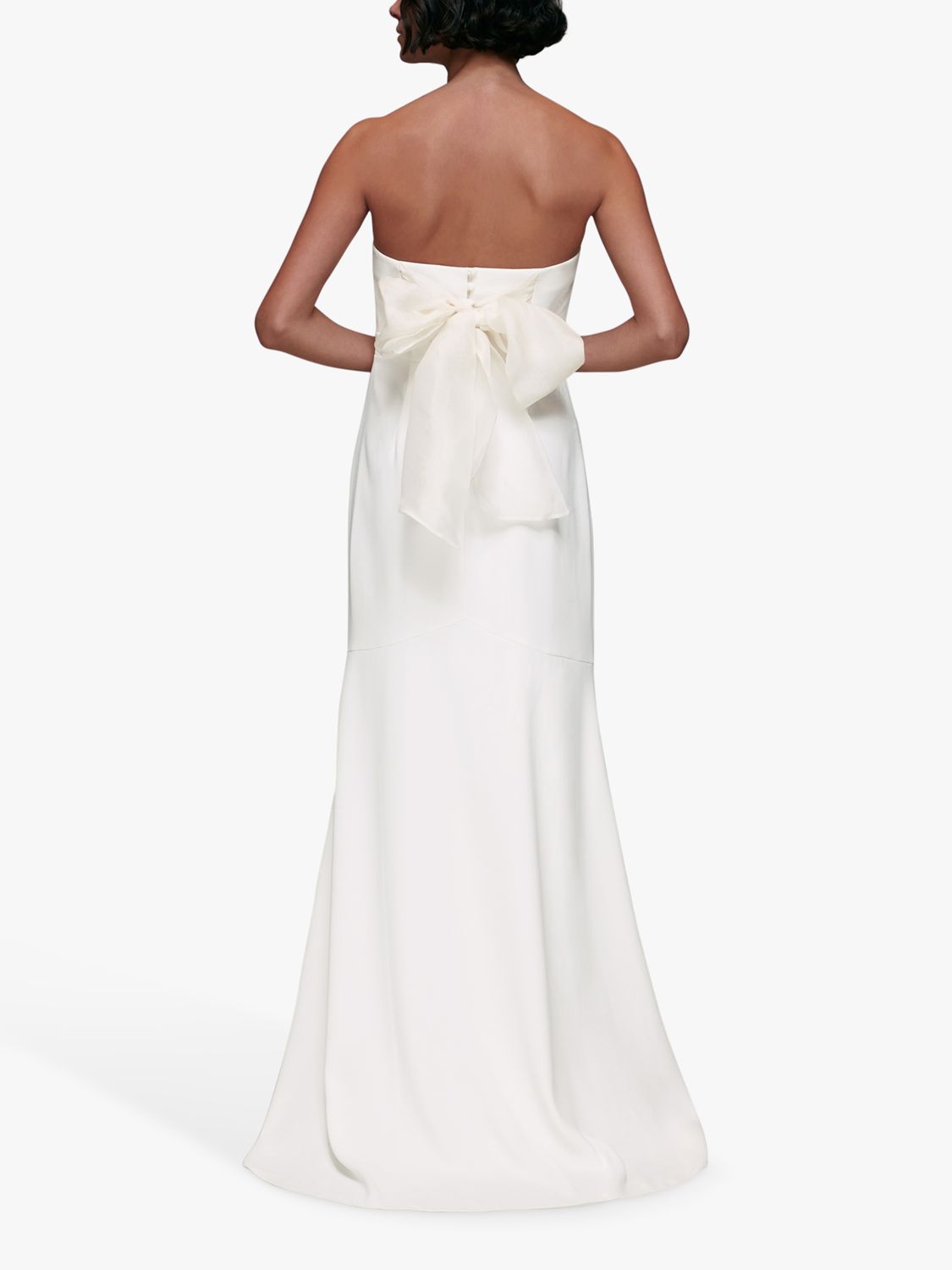 Whistles Ellis Strapless Wedding Dress Ivorymulti At John Lewis And Partners 4309