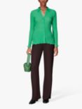 Whistles Penny Plisse Shirt, Green