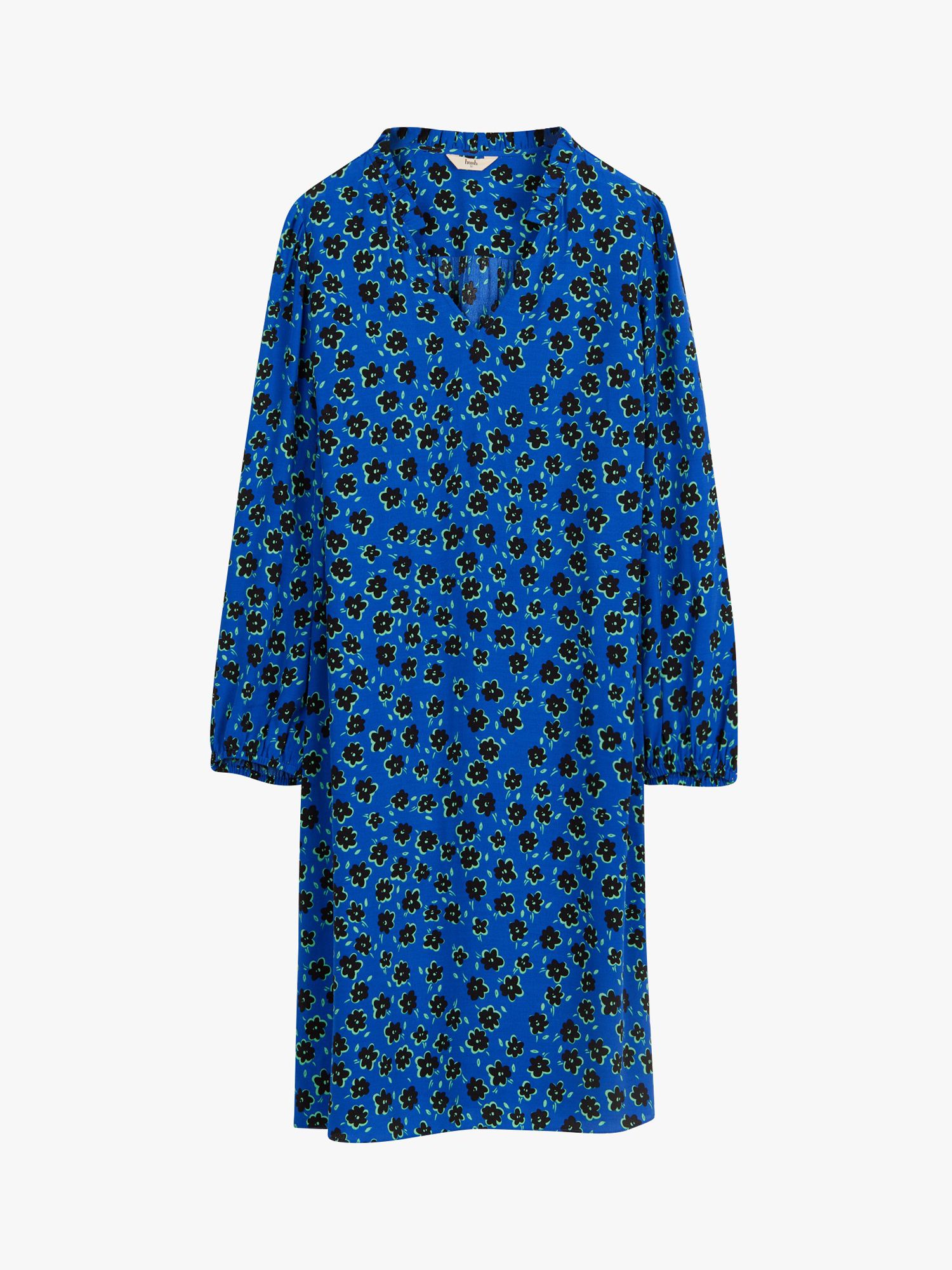 Buy HUSH Zina Mini Shift Floral Dress, Dark Blue Online at johnlewis.com