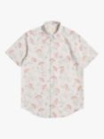 Far Afield Cotton Linen Short Sleeve Shirt, Flowering
