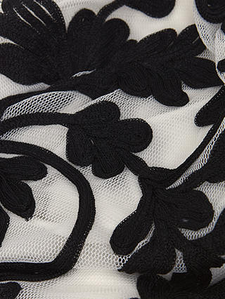 Phase Eight Ria Tapework Maxi Dress, Black/White