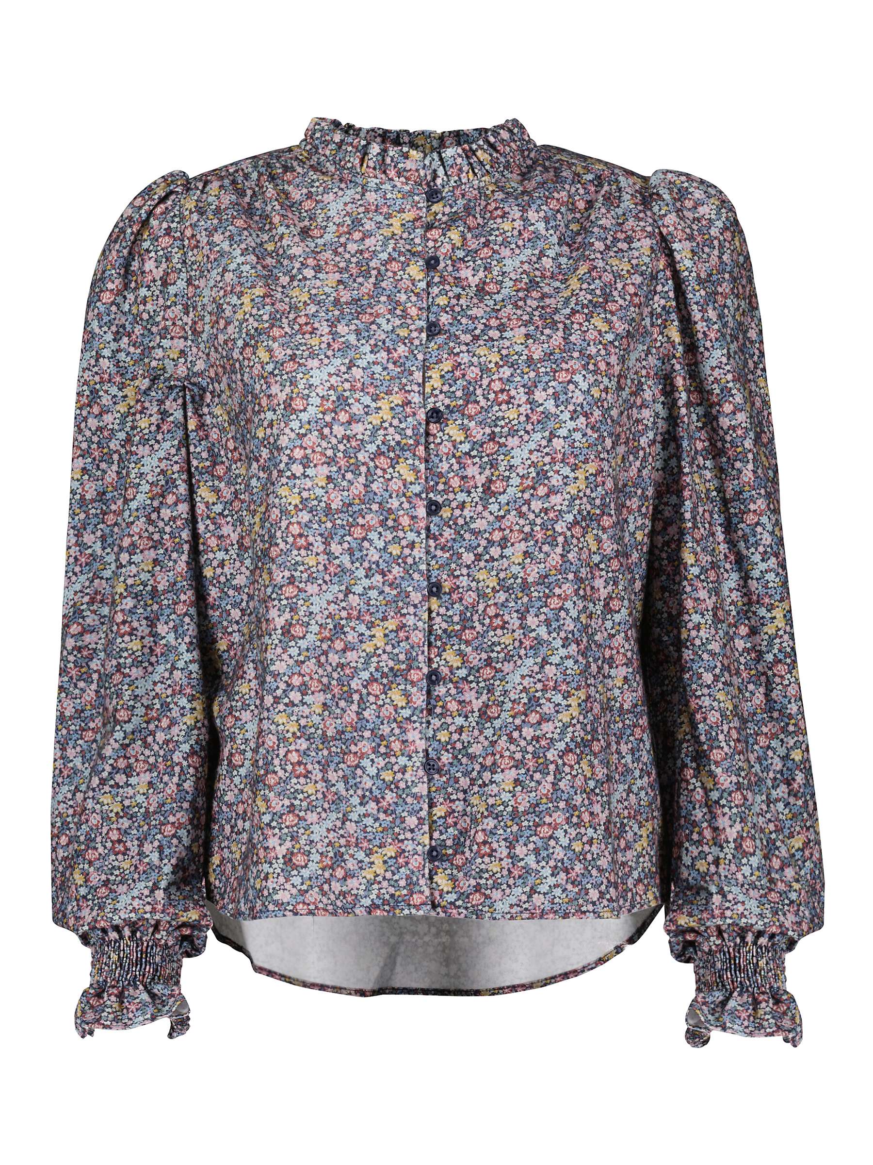 Buy Baukjen Catalina Organic Cotton Ditsy Floral Shirt, Navy Online at johnlewis.com