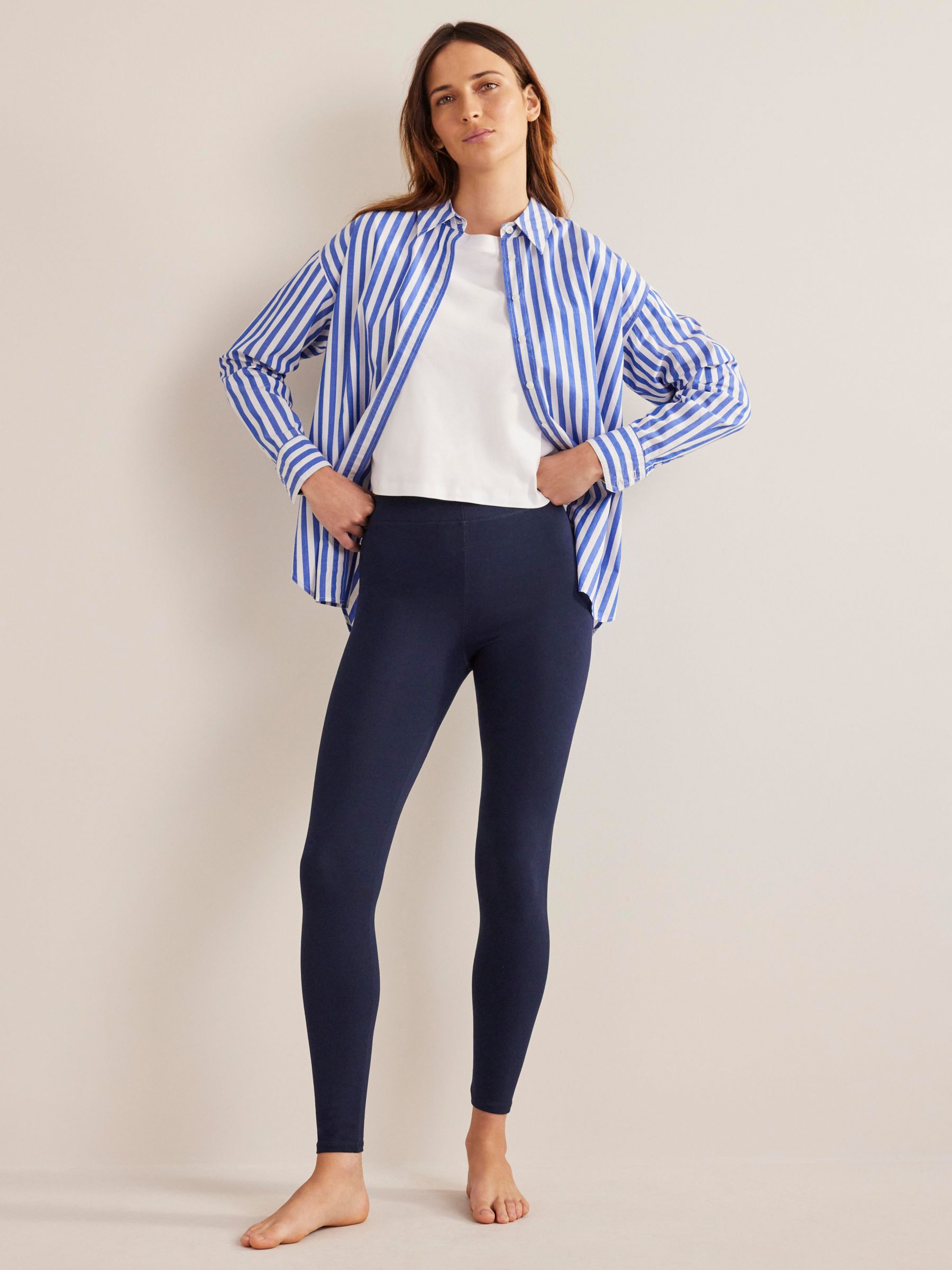 Stretch Jean Look Leggings- Blue — Camp Willow