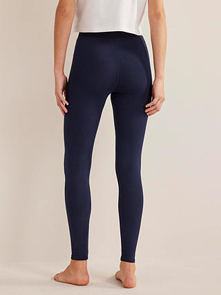 Boden High Rise Jersey Leggings, Navy