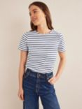 Boden Breton Stripe T-Shirt, Ivory/Navy