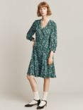 Ghost Elfie Floral Knee Length Dress, Green Trailing Daisy