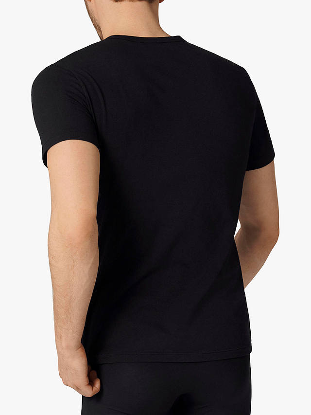 sloggi GO ABC Jersey Short Sleeve Lounge T-Shirt, pack of 2, Black 