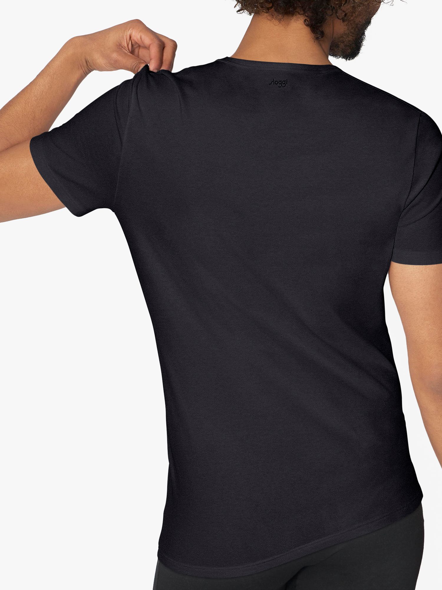 sloggi GO Jersey Short Sleeve Lounge T-Shirt, Black, S