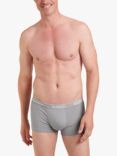 sloggi GO ABC Cotton Stretch Hipster Trunks, Pack of 6, Stone Grey