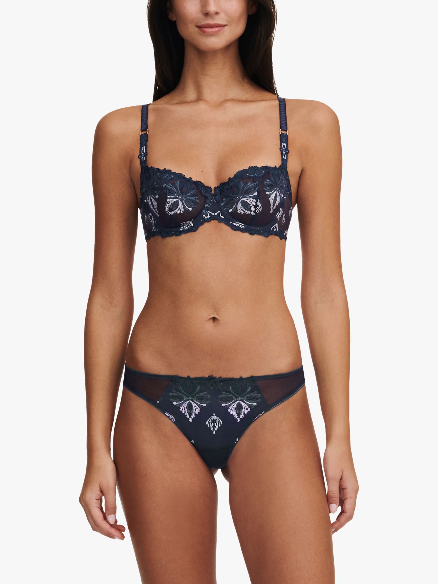 Chantelle Champs Elysees Tanga Knickers, Seabourne at John Lewis