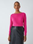 John Lewis Cashmere Side Slit Sweater, Pink