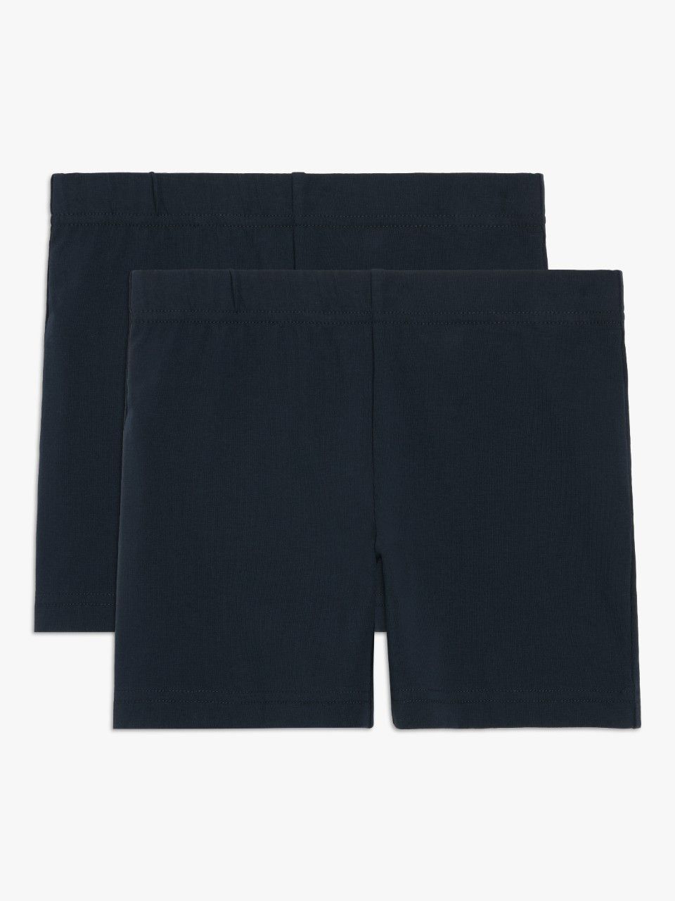 John Lewis ANYDAY Kids' Cycle School Shorts, Pack of 2, Navy, 32