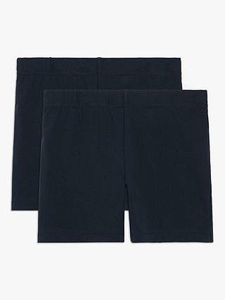 John Lewis ANYDAY Kids' Cycle School Shorts, Pack of 2, Navy