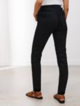 John Lewis Premium Stretch Slim Leg Jeans, Stay Black