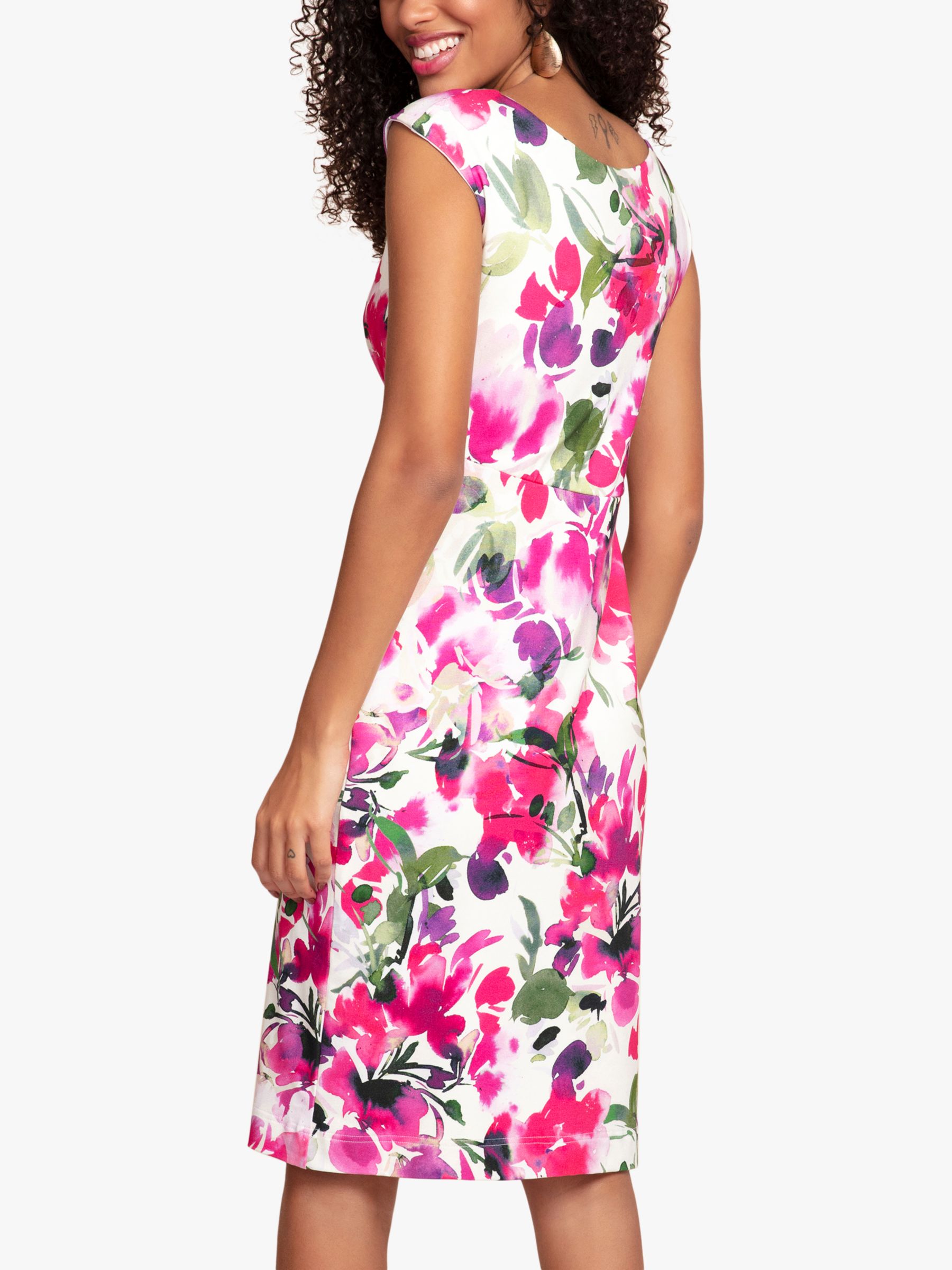 Buy Alie Street Pippa Shift Dress, Fuschia Florals Online at johnlewis.com