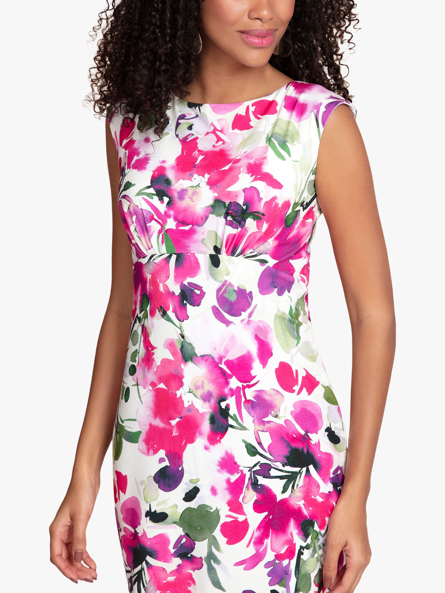 Buy Alie Street Pippa Shift Dress, Fuschia Florals Online at johnlewis.com