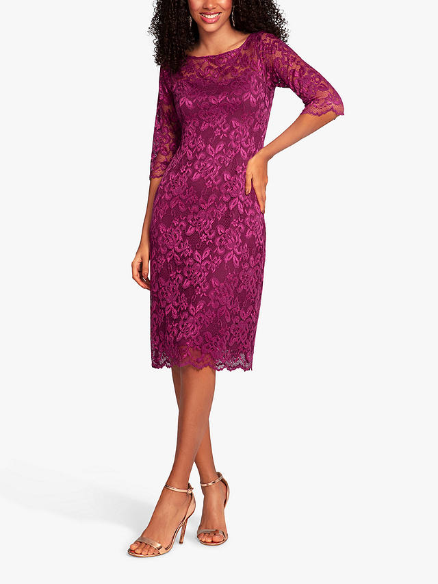 Alie Street Lila Lace Dress, Orchid Pink at John Lewis & Partners