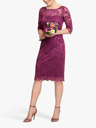 Alie Street Lila Lace Dress, Orchid Pink