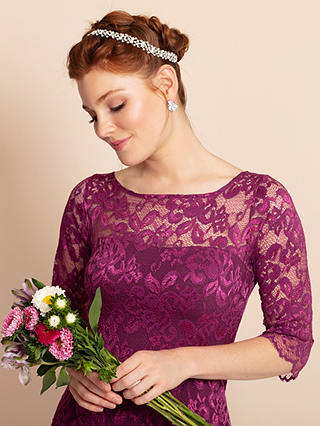 Alie Street Lila Lace Dress, Orchid Pink