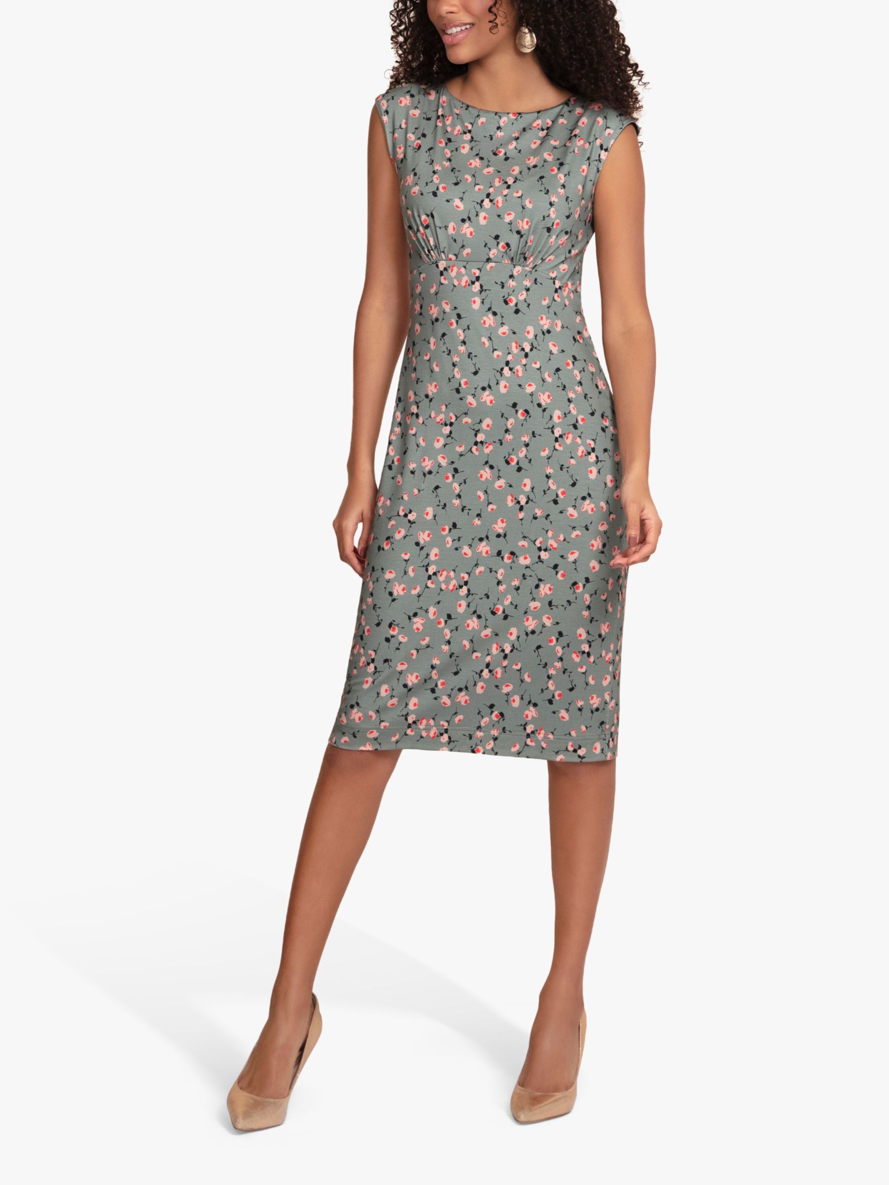 Buy Alie Street Pippa Shift Dress, Ditsy Floral Olive Online at johnlewis.com
