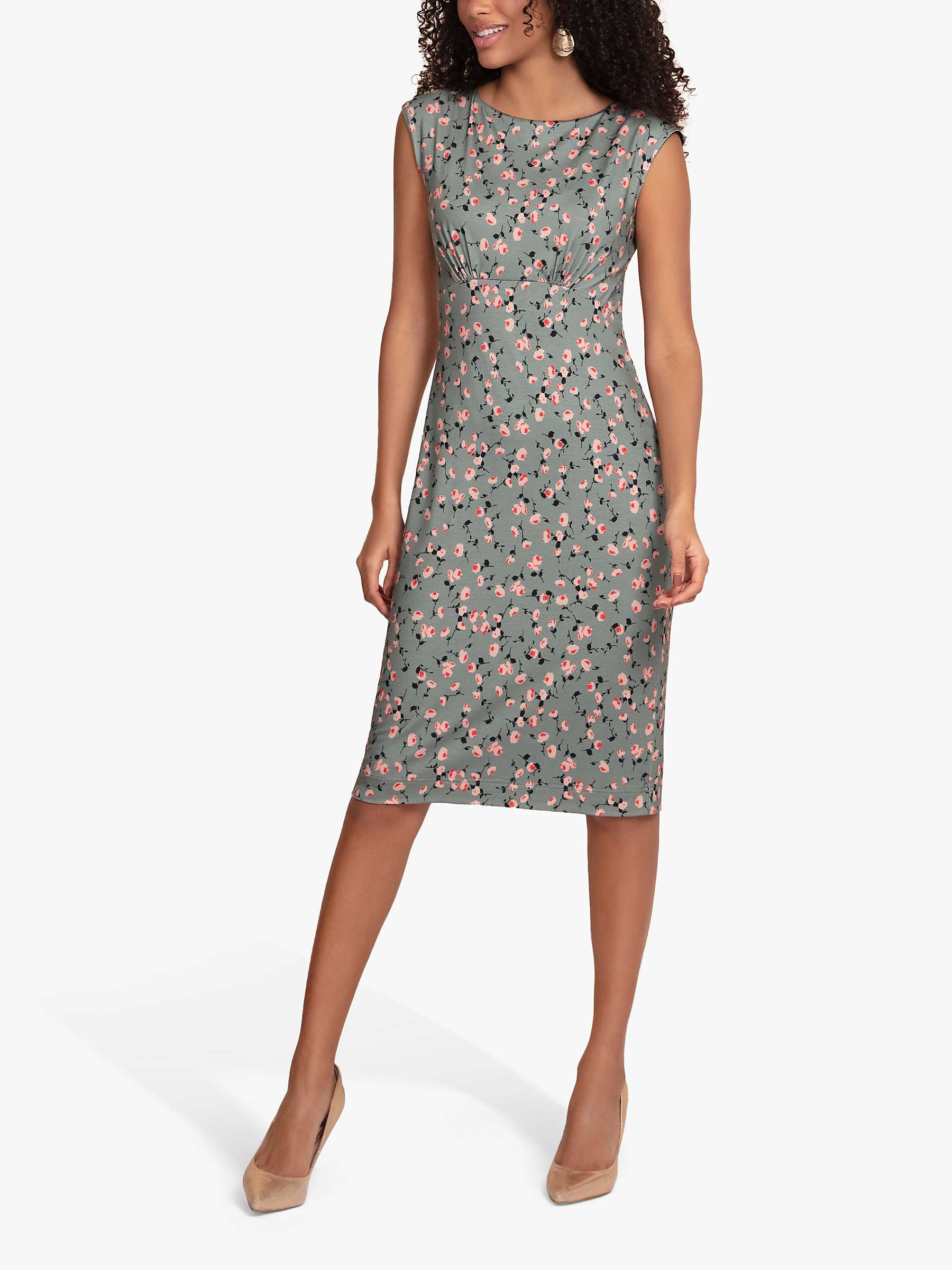 Buy Alie Street Pippa Shift Dress, Ditsy Floral Olive Online at johnlewis.com