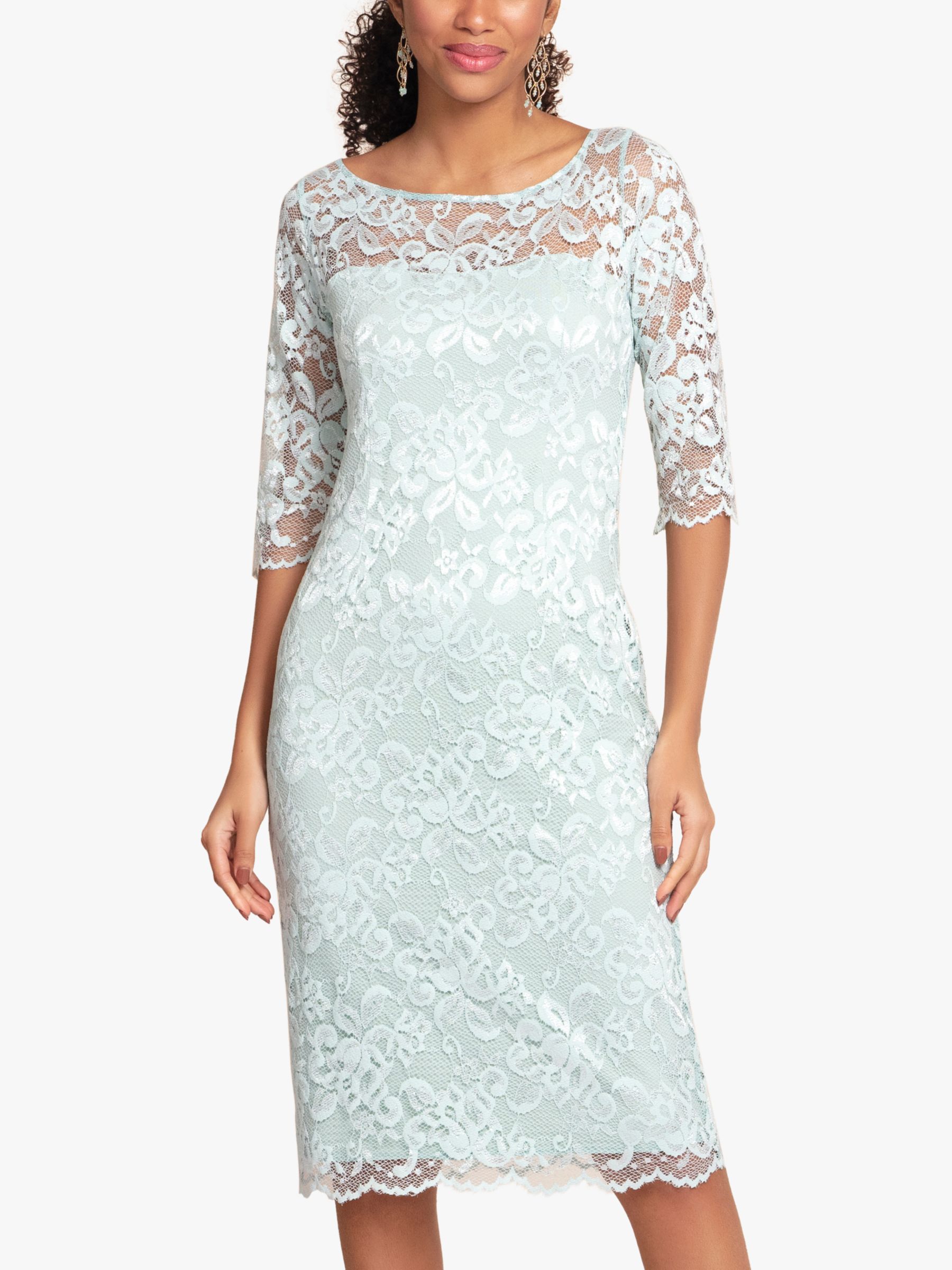 Alie Street Lila Lace Dress, Mint Green, 6-8