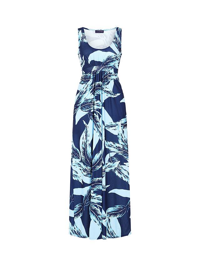 HotSquash Empire Line Maxi Dress, Feather Navy