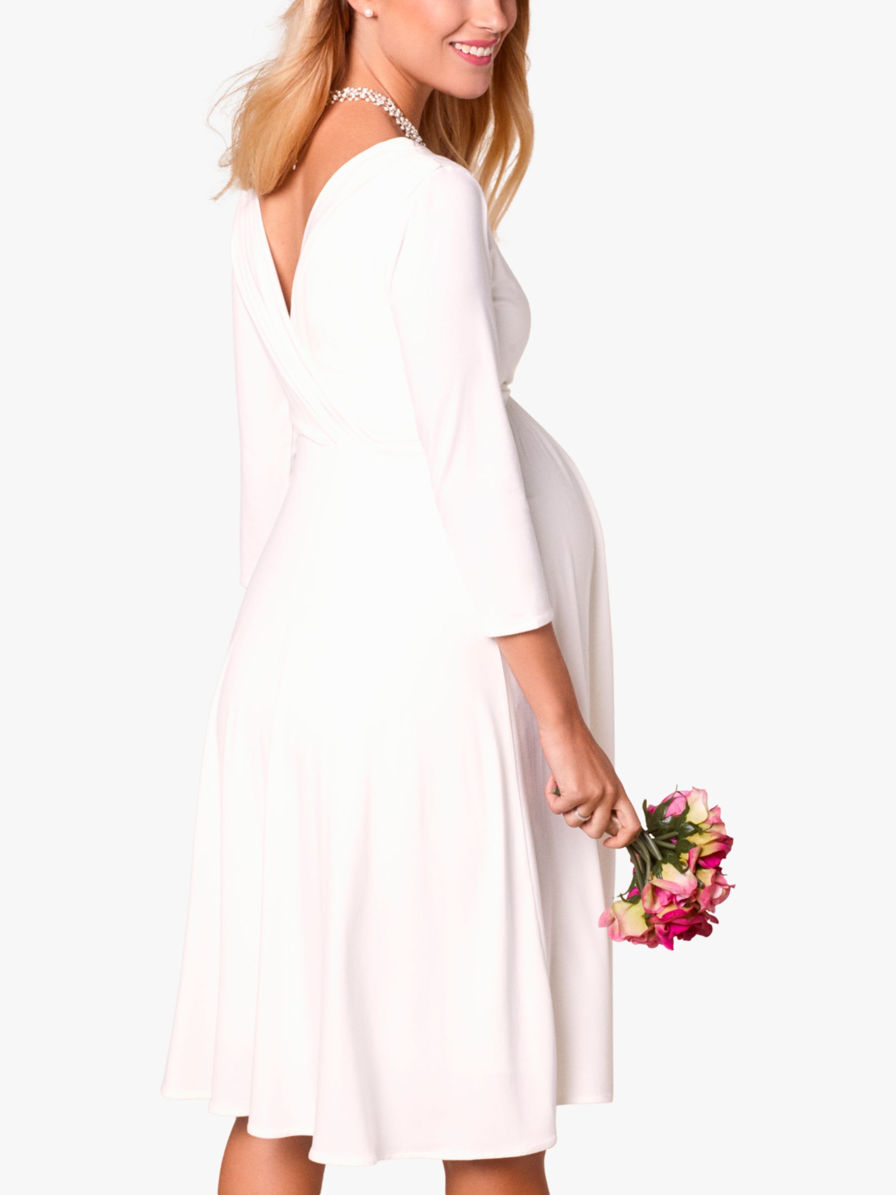 Tiffany Rose Willow Maternity Short Wedding Dress, Ivory, 6-8