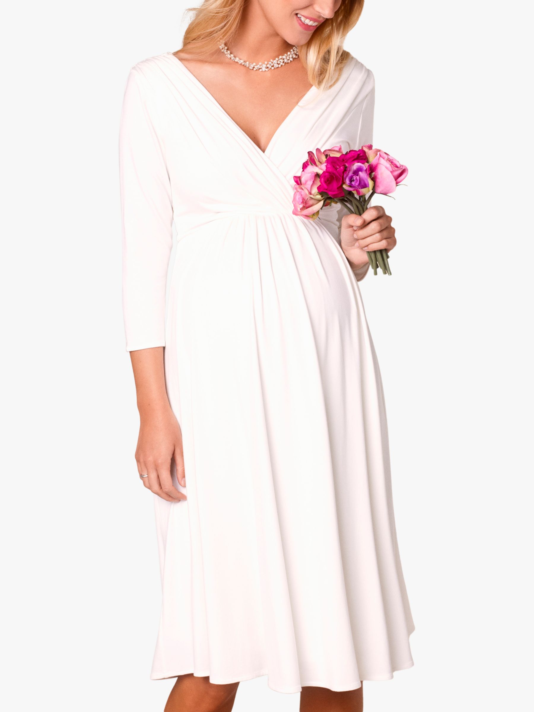 Tiffany Rose Willow Maternity Short Wedding Dress, Ivory, 6-8