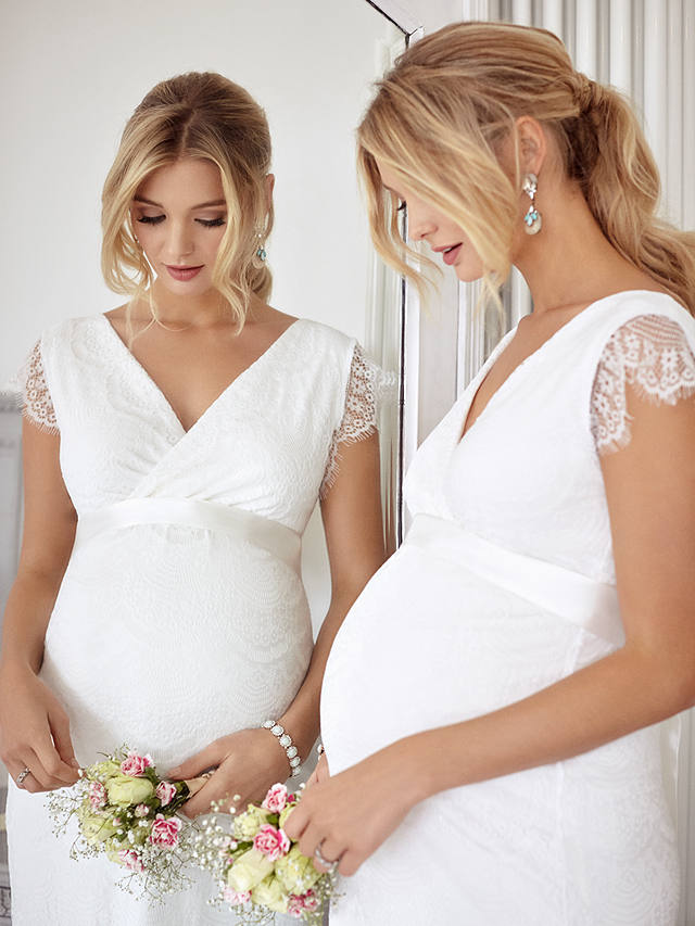 Tiffany Rose Imogen Maternity Shift Wedding Dress, Ivory