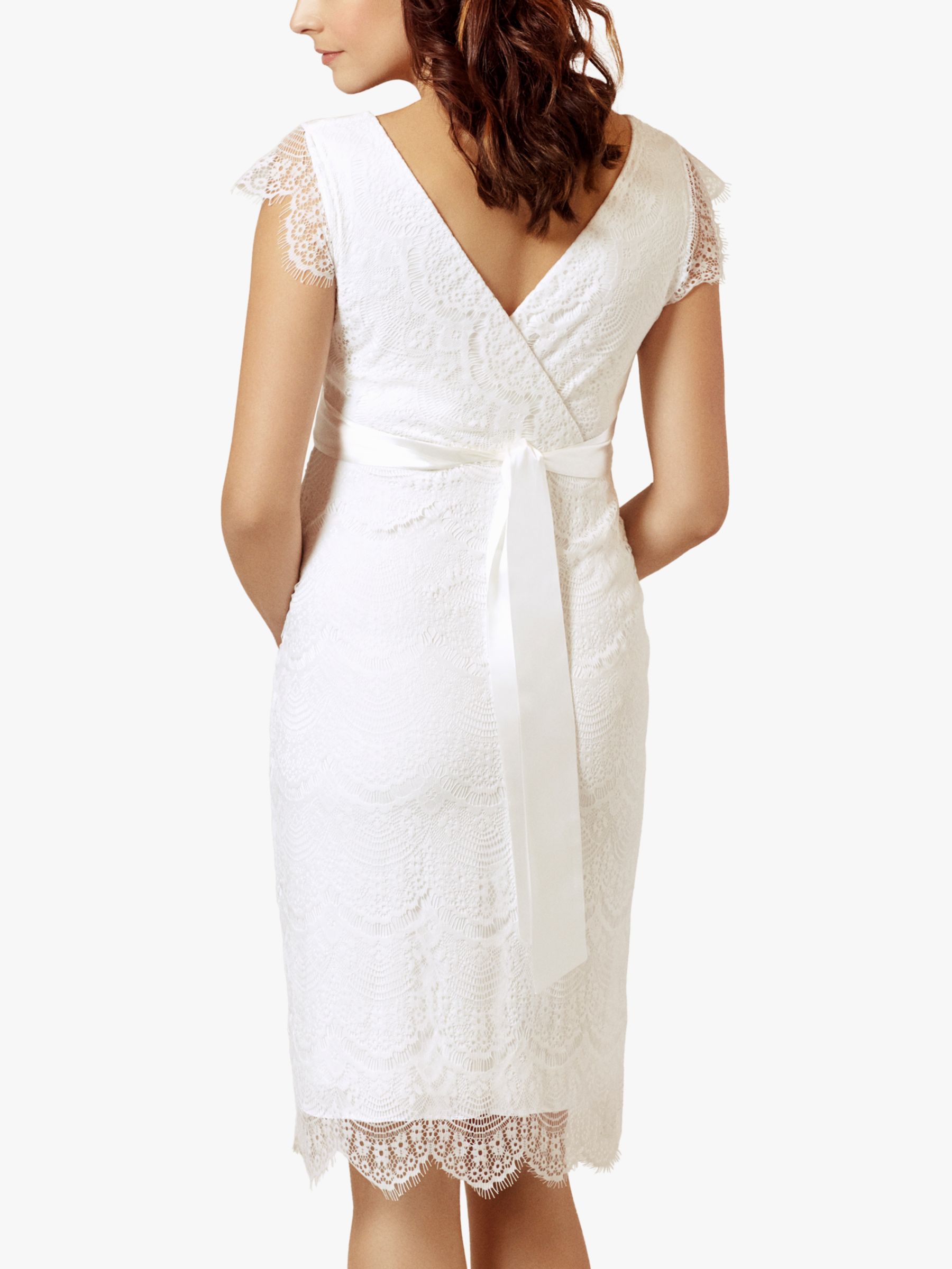 Tiffany Rose Imogen Maternity Shift Wedding Dress, Ivory, 6-8