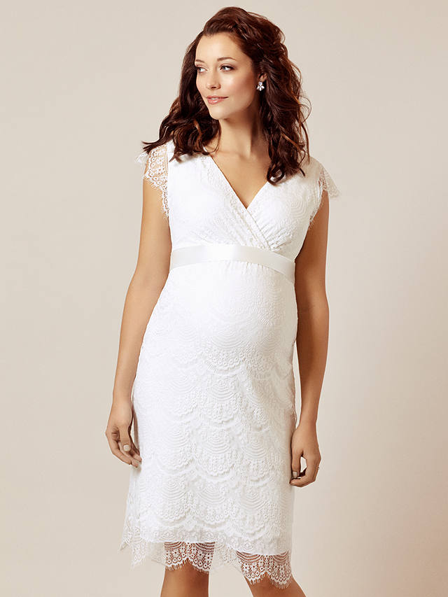 Tiffany Rose Imogen Maternity Shift Wedding Dress, Ivory