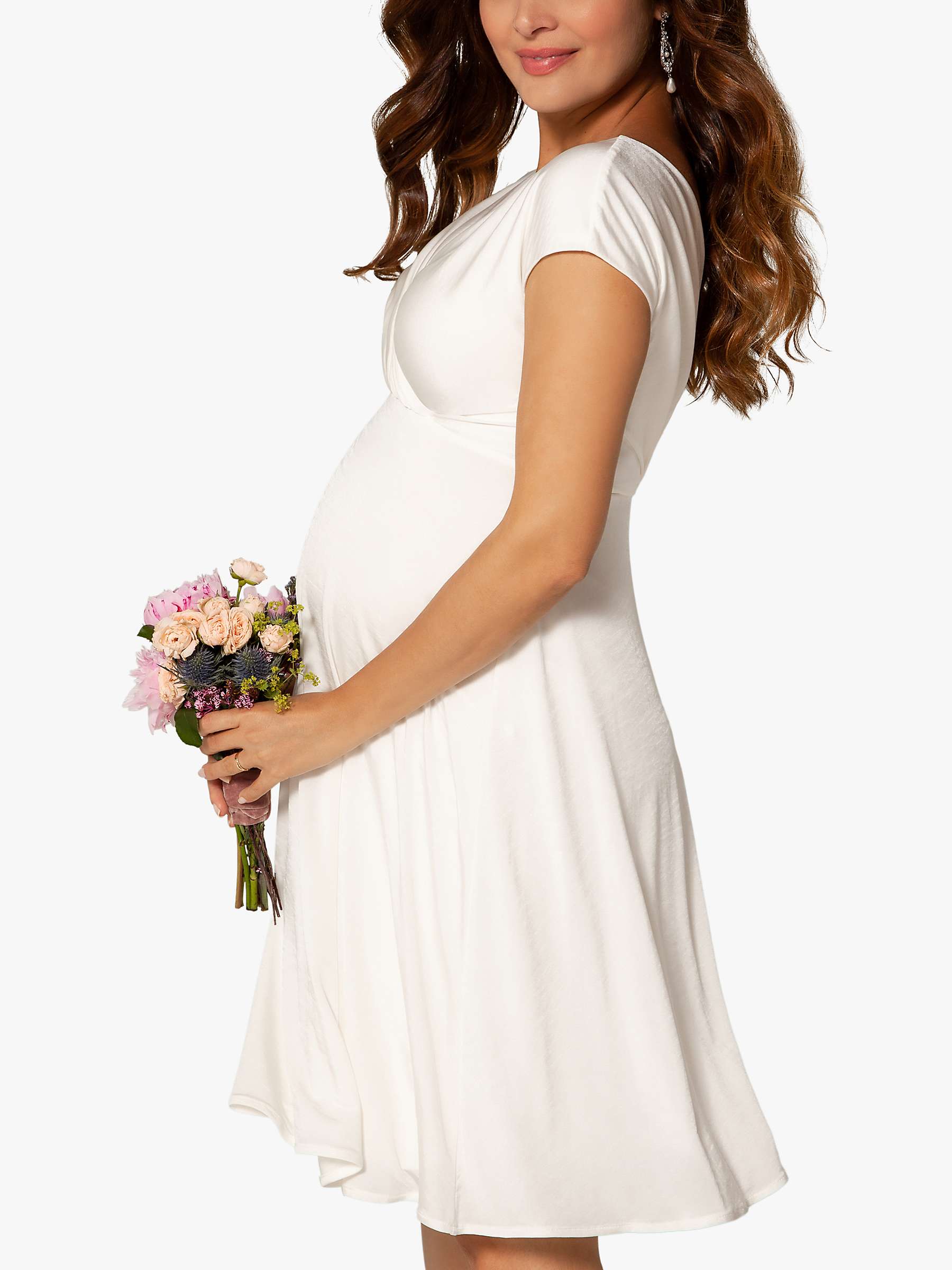 Buy Tiffany Rose Alessandra Maternity Wedding Dress, Ivory Online at johnlewis.com