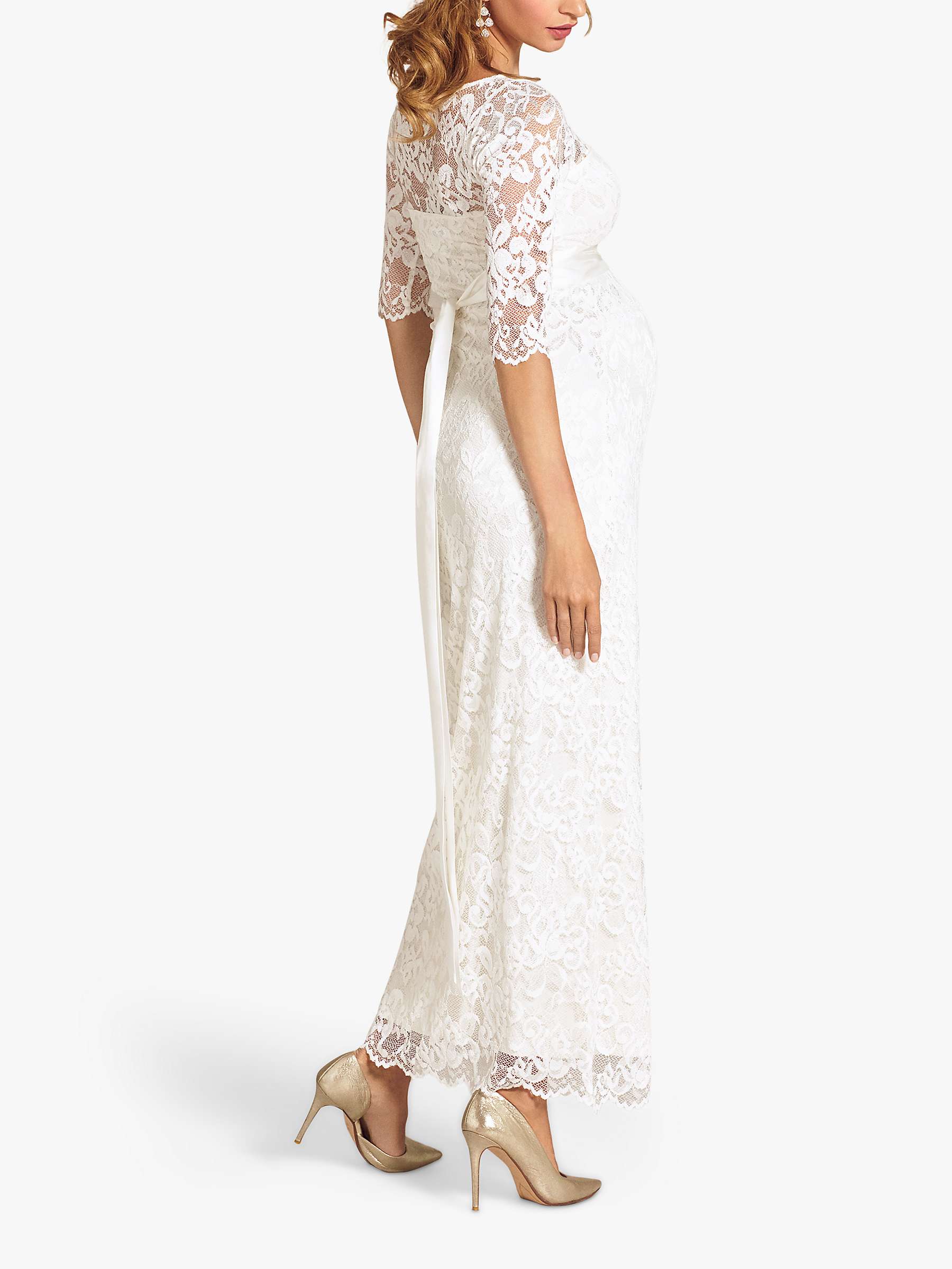 Buy Tiffany Rose Amelia Lace Maternity Wedding Dress, Ivory Online at johnlewis.com