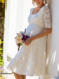 Tiffany Rose Verona Maternity Lace Short Wedding Dress, Ivory