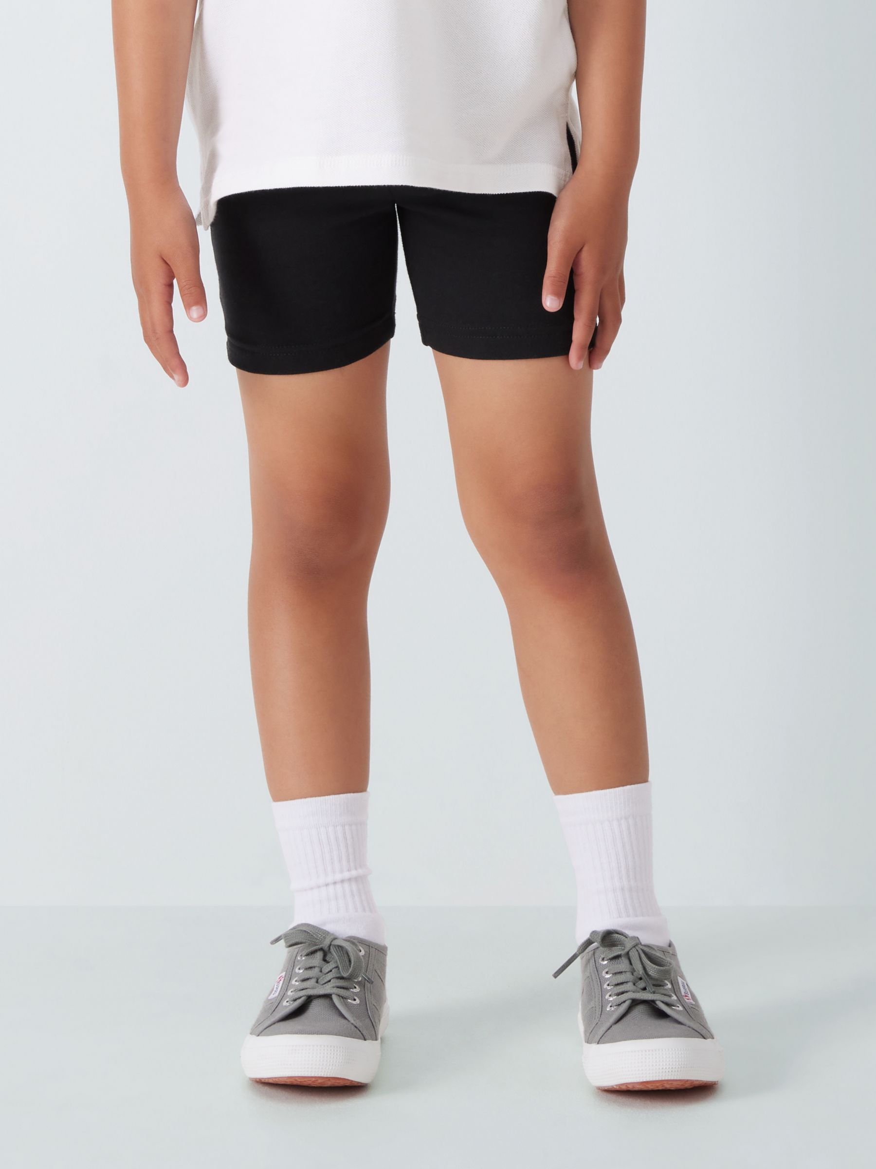 John Lewis Girls' Adjustable Waist City School Shorts, Black at John Lewis  & Partners