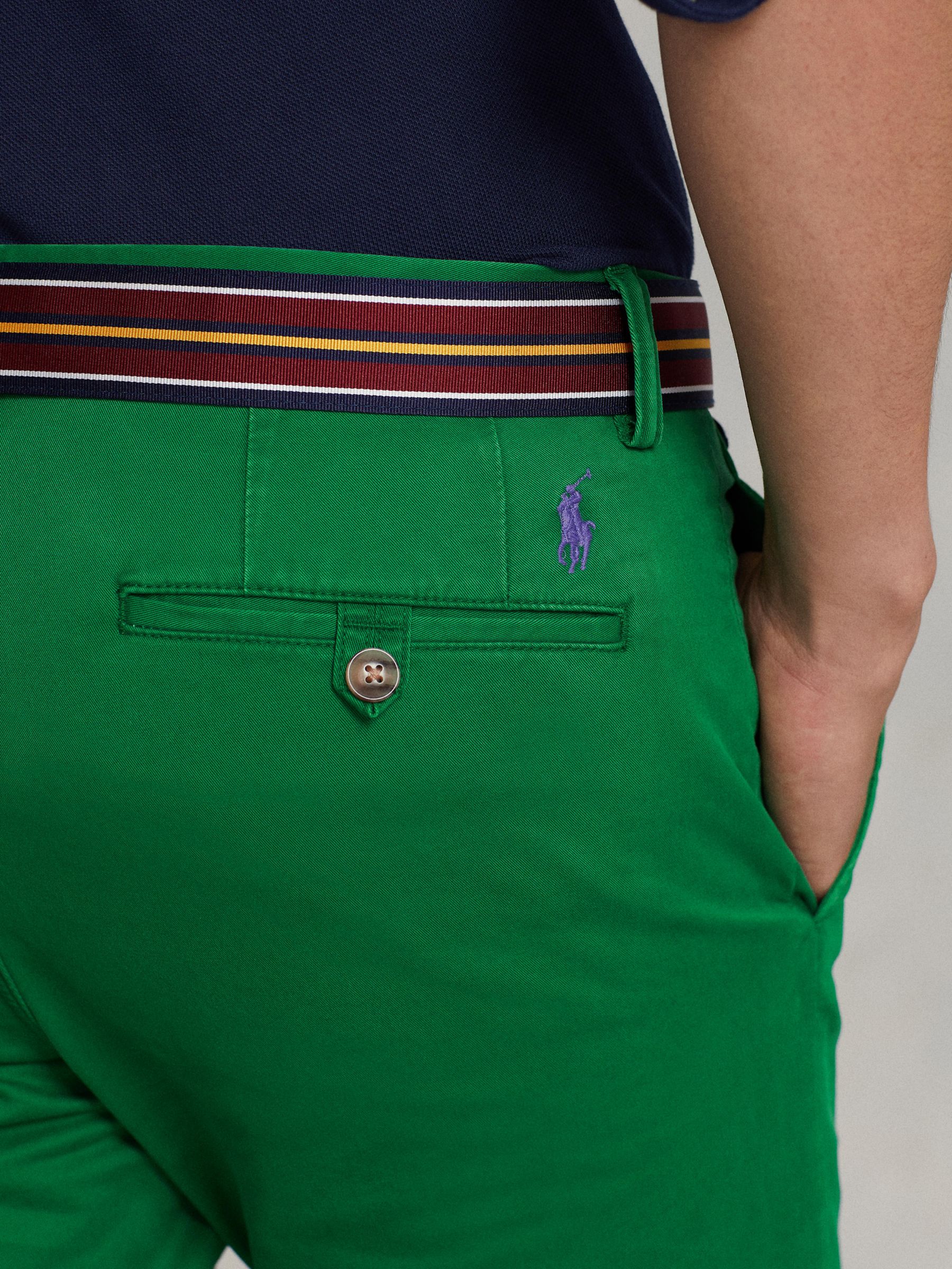 Polo Ralph Lauren Bedford Straight Fit Chinos, Athletic Green at John Lewis  & Partners