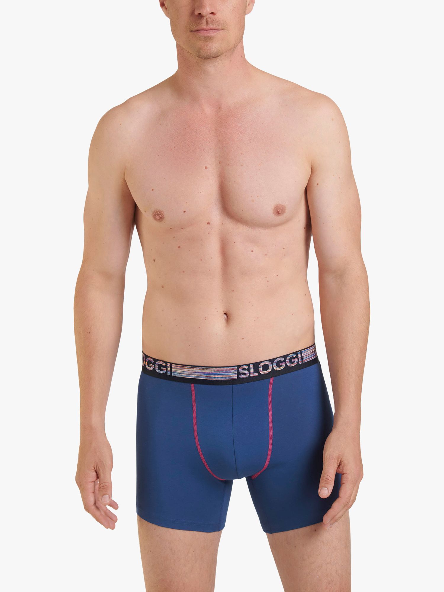 Buy sloggi GO ABC Natural Cotton Stretch Hipster Trunks, Pack of 2 Online at johnlewis.com
