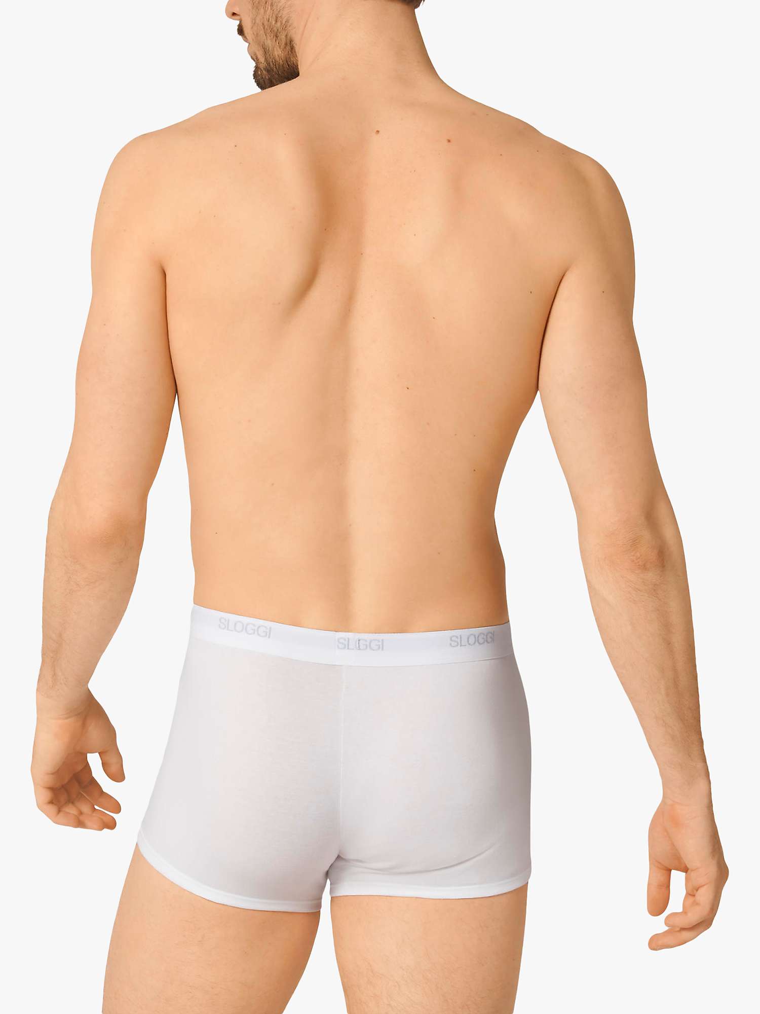 Buy sloggi Basic Shorts, Pack of 2, White Online at johnlewis.com